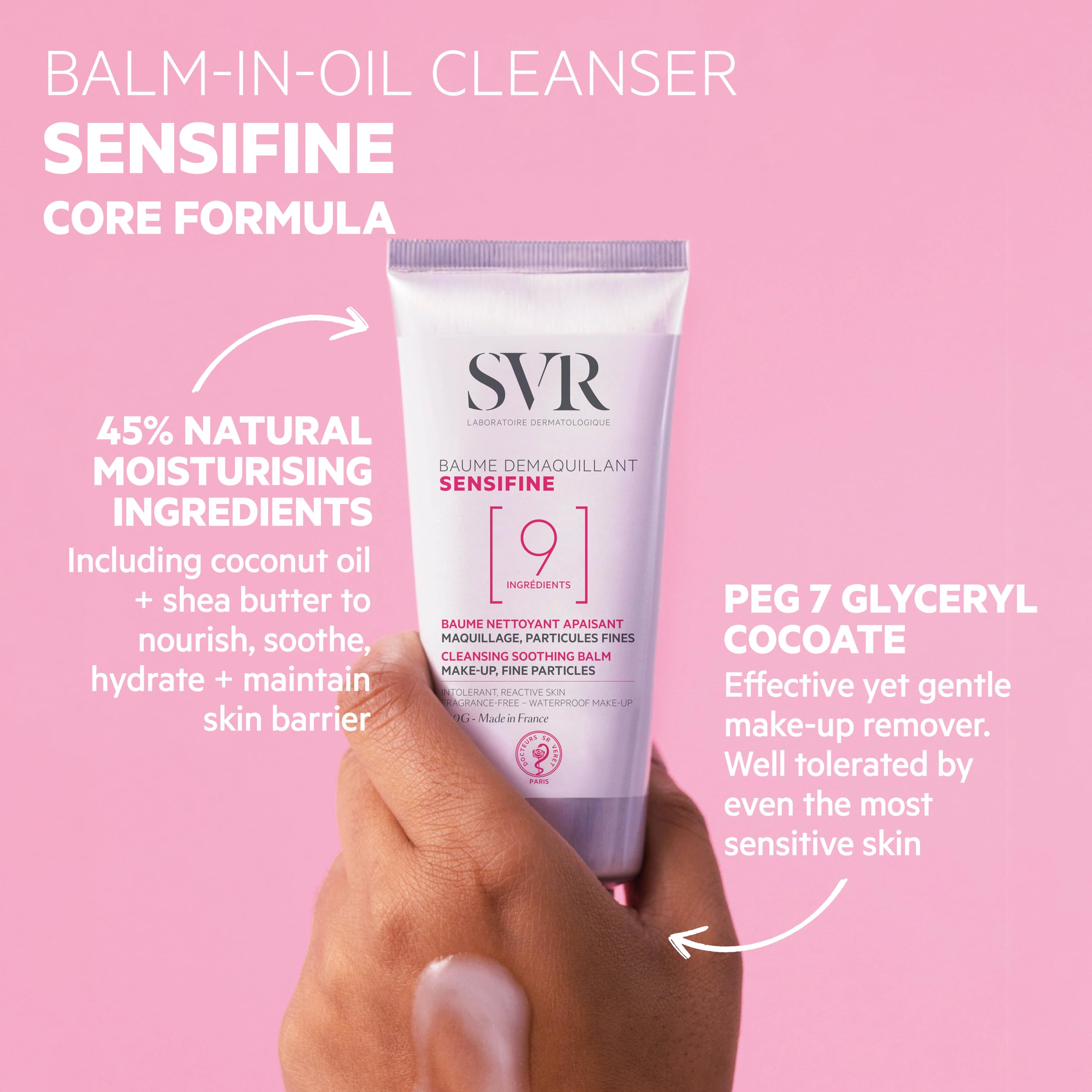 SVR Sensifine Makeup Remover Cream for Sensitive Skin - Gentle, Effective, Dermatologically Tested - Glamourous Grace