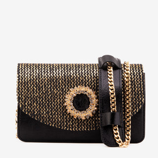 The Valencia Black & Gold Handbag