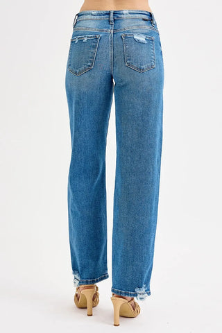 RISEN Mid Rise Relaxed Denim Jeans