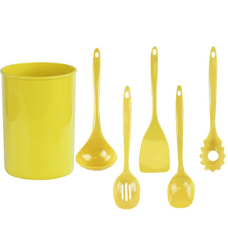 6pc Utensil Set, Lemon