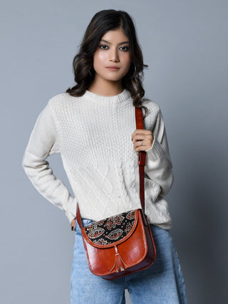 Astounding Ajrakh Ethnic Satchel - Glamourous Grace