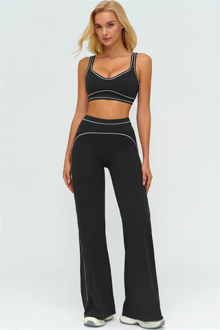 The Amara Sports Bra Flared Leggings 2-Piece Set
