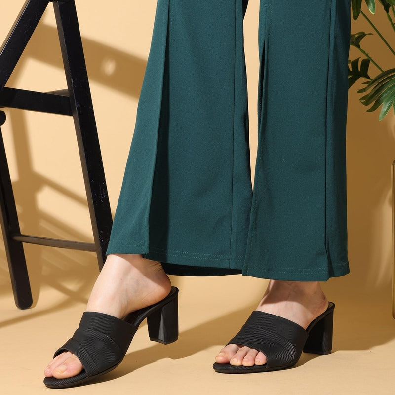 Aurelia- Black Block Heels - Glamourous Grace