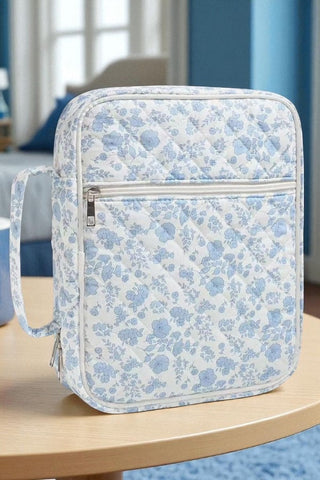 SC - ETA 10/15-10/29 Lyla Blue Floral Zipper Bible Cover