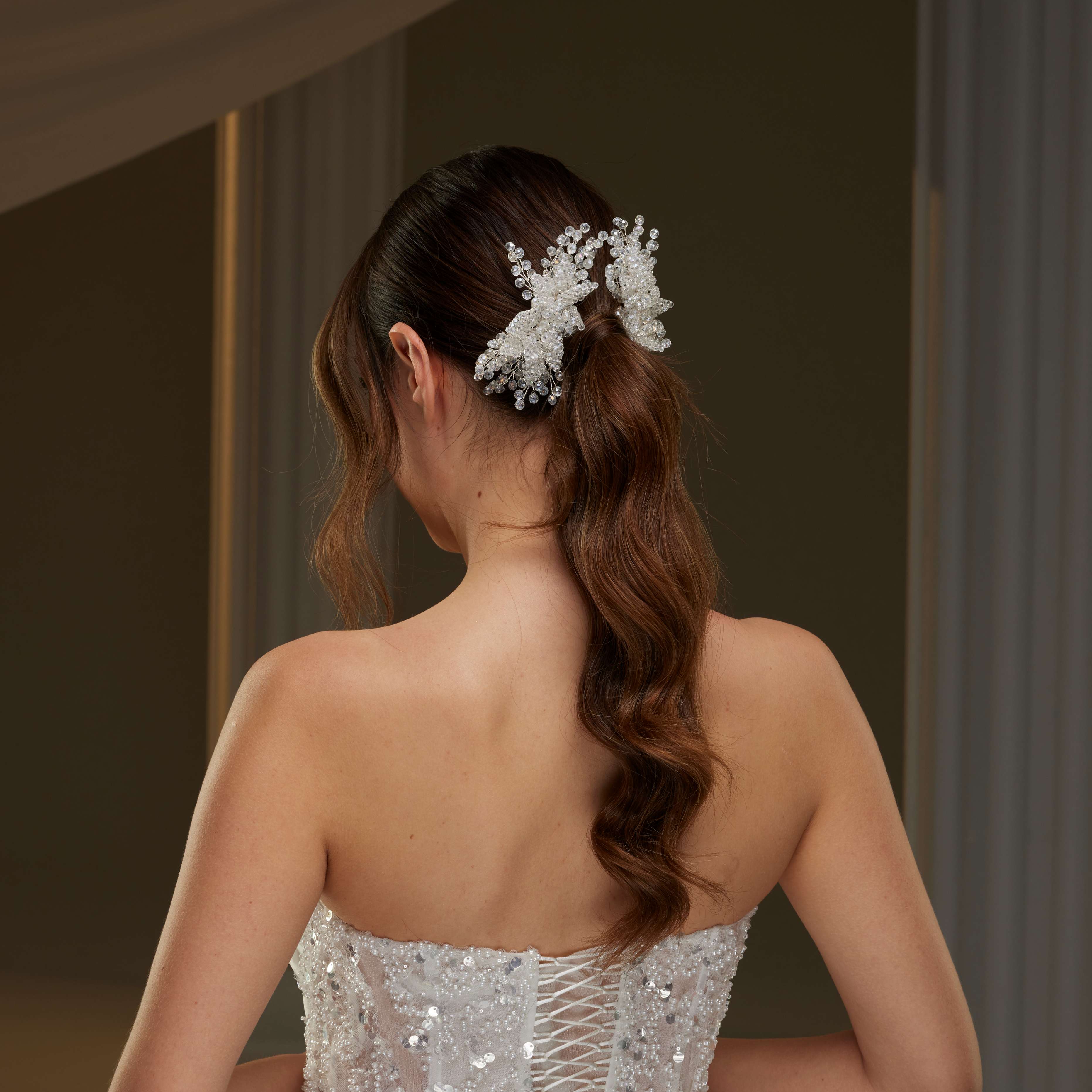 Crystal Hair Comb - Glamourous Grace