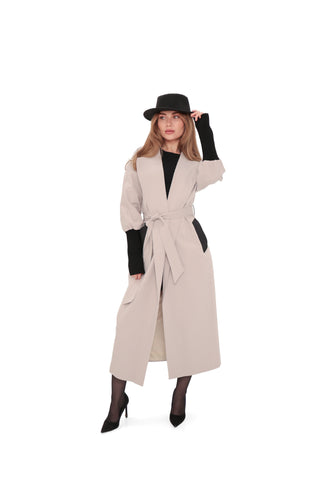 Miru Trench Coat in Ice Lilac