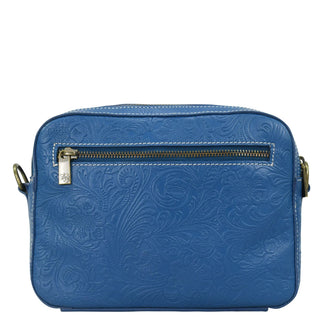 Heritage Leather Twin Zippered Crossbody - 8457