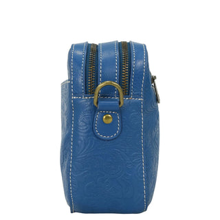 Heritage Leather Twin Zippered Crossbody - 8457