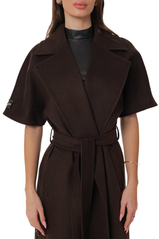 Elan Structured Short-Sleeve Coat