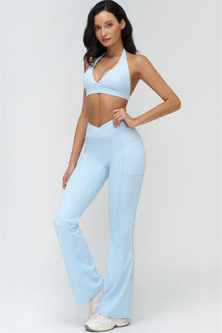 The BoldFit Sports Bra Flared Leggings 2-Piece Set