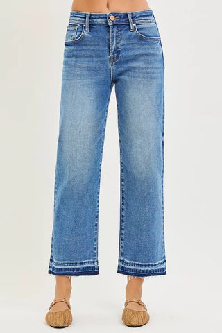 RISEN Slouchy Cropped  Boyfriend Jeans