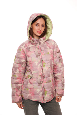 Reversible Demi-Season Jacket in Iris/Lemongrass