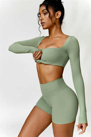 Olivia Crop Top Shorts 2-Piece Set