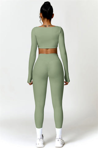 Olivia Crop Top Leggings 2-Piece Set