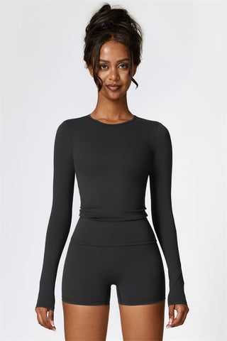 The Isabella Long Sleeve T-shirt Shorts 2-Piece Set