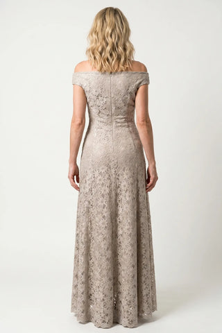 Beige Maxi Lace Gown, Bruna
