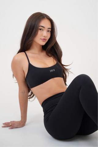 My Time Is Divine Black Cross-Back Butter Soft Bra