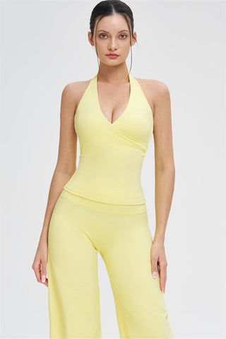 The Stride Crop Top Straight Leg Pants 2-Piece Set