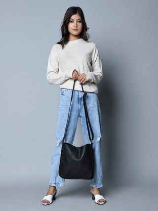 Serenity Everyday Crossbody Sling, Black - Glamourous Grace