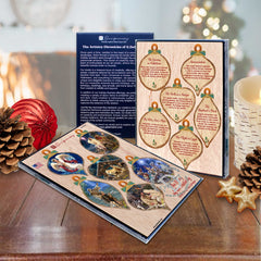 Handcrafted Christmas Ornaments Set of 6 - The Nativity Story Ornaments Set by D. Gelsinger – Nativity Holiday Decor - 8610107-S6