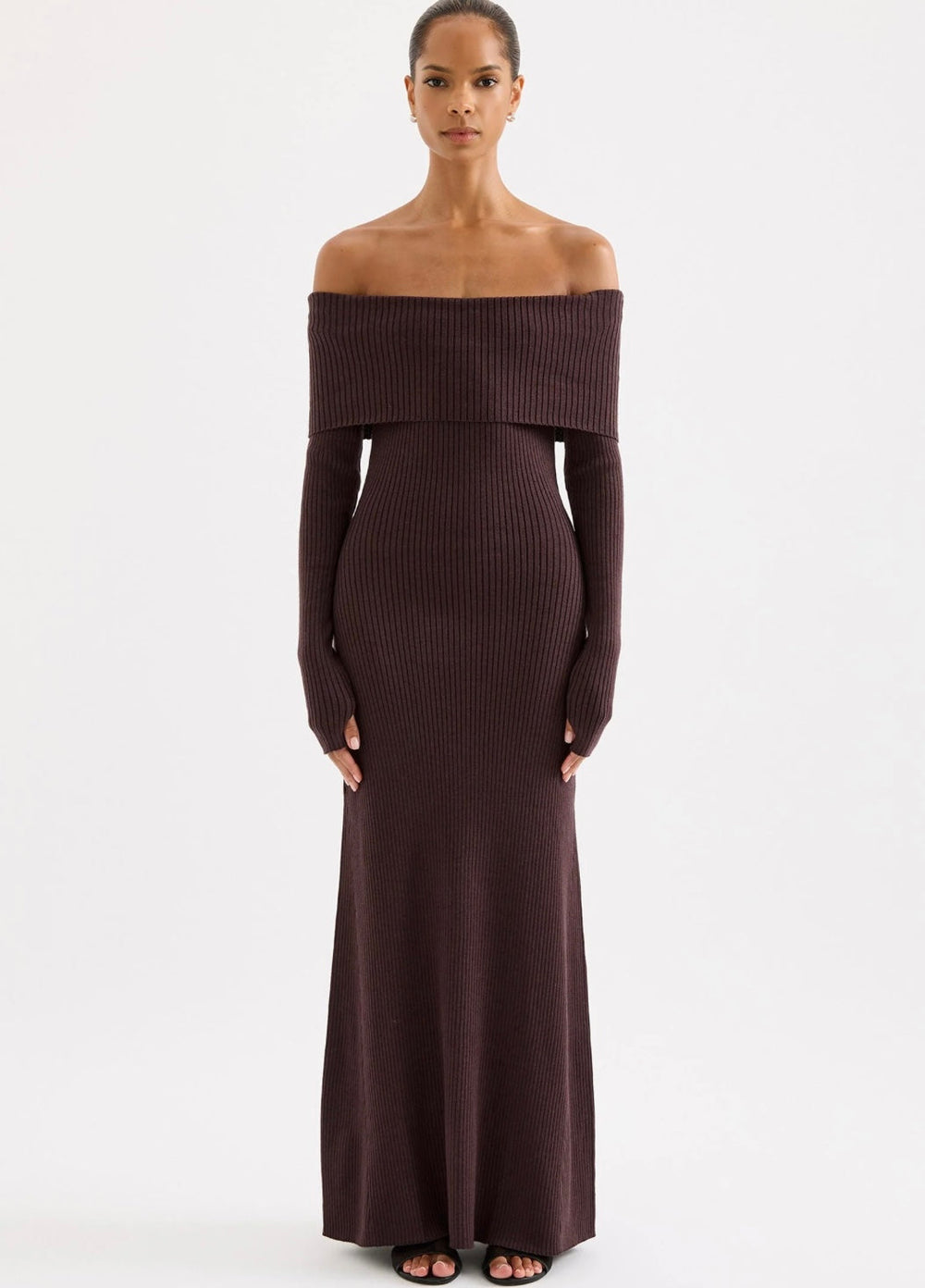 Krishna Off The Shoulder Knit Dress - Glamourous Grace