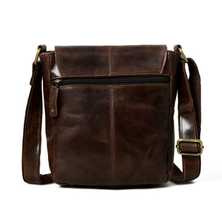 Brown Leather Crossbody Bag - Glamourous Grace