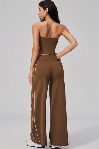 The Breathe Tube Top Straight Leg Pants 2-Piece Set