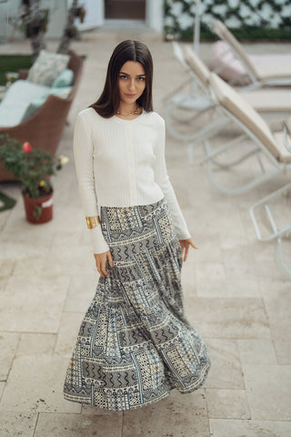 Tiered Maxi Skirt- Lagos