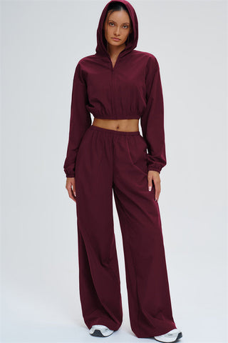 The Svelte UV protection Crop Hoodie Sweatpants 2-Piece Set