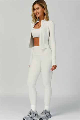 The Burst Jacket Sports Bra Leggings 3-Piece Set