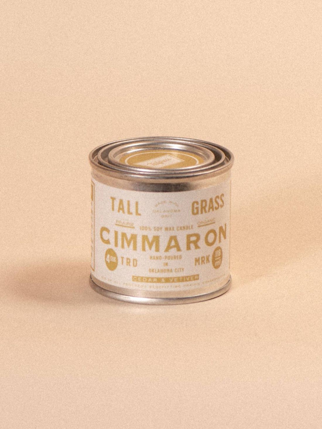 Cimmaron: Cedar + Vetiver Soy Wax Candle - Glamourous Grace