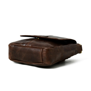 Brown Leather Crossbody Bag - Glamourous Grace