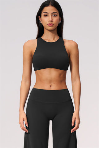 The Twirl Open Back Sports Bra Straight Leg Pants 2-Piece Set