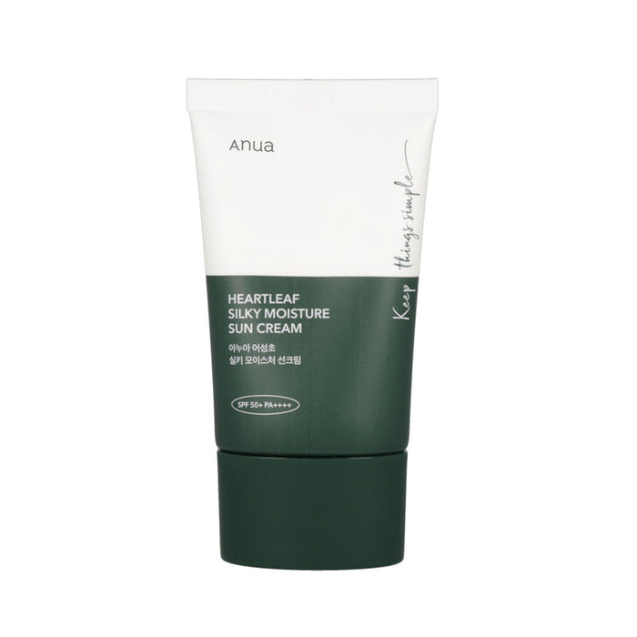 ANUA Heartleaf Silky Moisture Sun Cream - Glamourous Grace
