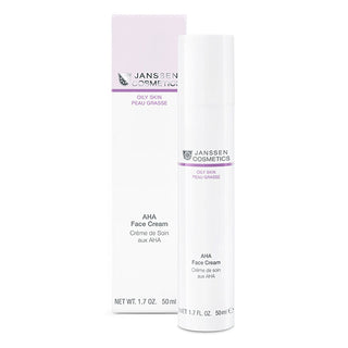 Janssen Cosmetics AHA Face Cream Moisturizer - 50 ml | Gentle Exfoliating - Glamourous Grace