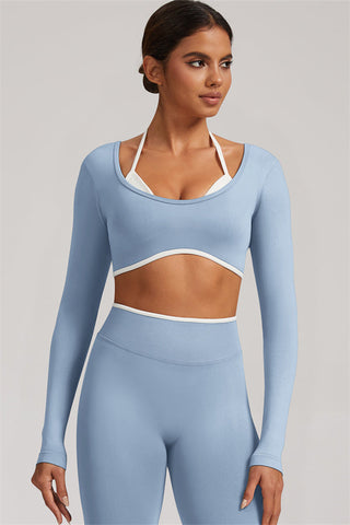 The Elevate Long Sleeve Crop top Leggings 2-Piece Set