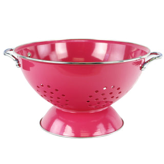 Powder Coated Colanders, Various Sizes, Magenta