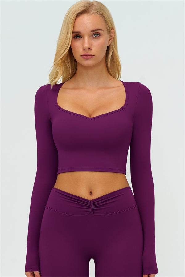 The Lushness Long Sleeve Crop top - Glamourous Grace