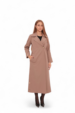 Jackie Trench Coat in British Tan