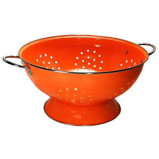 Powder Coated Colanders, Various Sizes, Orange