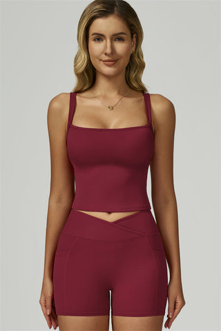 The Flourish Crop Tank Shorts 2-Piece Set