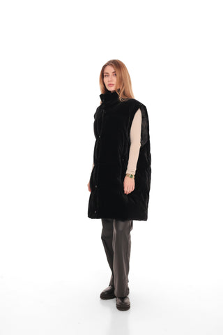 Transformer 2 in 1 Velour Down Coat/Vest