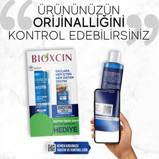 Bioxcin Biotin Supplement and Shampoo Set for Hair Loss Treatment and Hair Health Support - Glamourous Grace