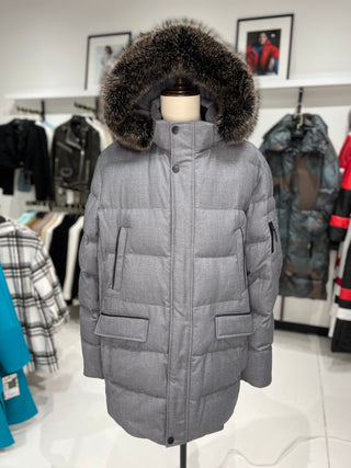 Men's Genuine Fur Trim Sorona® Fill Coat