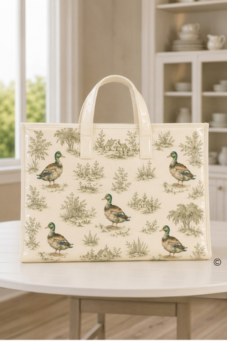 SC - ETA 10/15-10/29 Duck & Willow Vinyl Tote© - Glamourous Grace