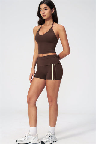The Evoke Crop Top Shorts 2-Piece Set