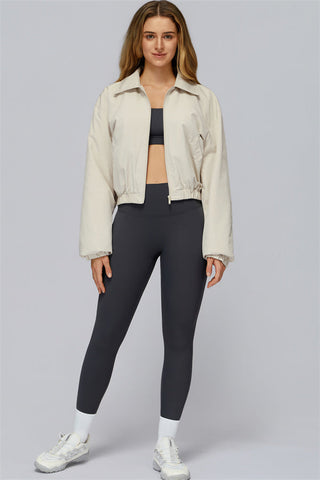 The Elle Form Crop Zip Jacket