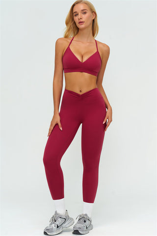 The Lushness Y-Back Sports Bra Leggings 2-Piece Set
