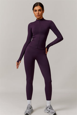 The Nova Luxe Jacket Sports Bra Leggings 3-Piece Set