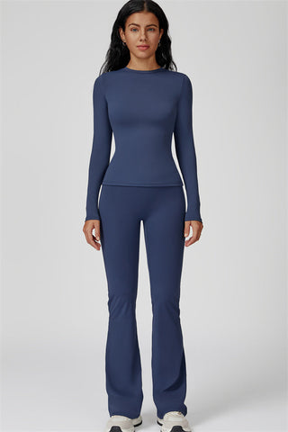 The Oasis Long Sleeve T-shirt Flared Leggings 2-Piece Set